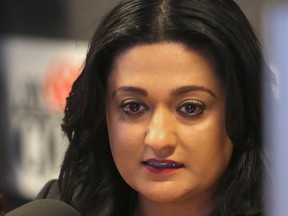 Liberal leader Rana Bokhari said the party has nominated Kyra Wilson as its candidate in Fort Richmond. (BRIAN DONOGH/WINNIPEG SUN PHOTO)