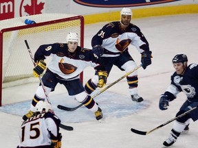 The NHL is trying to determine the best way to hold a potential expansion draft that would give any incoming teams a competitive roster in their first year and avoid the struggles the Thrashers went through in their 12 seasons in Atlanta. (Perry Mah/Postmedia Network/Files)