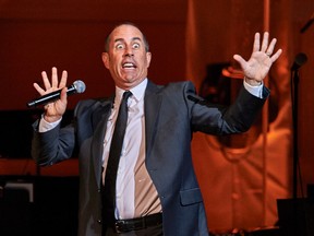 In this Nov. 4, 2015, file photo Jerry Seinfeld performs at the David Lynch Foundation Benefit Concert at Carnegie Hall in New York.  (Photo by Robert Altman /Invision/AP)