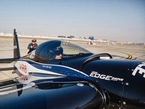 Canadian Pete McLeod competes at the first event of the 2016 Red Bull Air Race World Championship in Abu Dhabi. (Photo courtesy Red Bull Air Race)