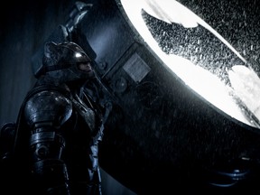Ben Affleck's Batman is pictured in a scene from "Batman v Superman: Dawn of Justice". (Warner Bros.)
