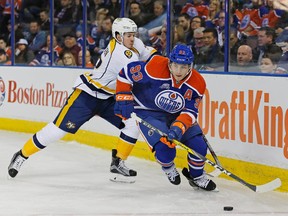 Oilers centre Ryan Nugent-Hopkins says the Oilers have two skilled power play units that, given time, will put points on the board. (
USA TODAY SPORTS)