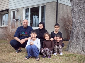 The Hosni family arrived in Napanee four weeks ago, two and a half years after fleeing their home in war-torn Syria. They are grateful to be in the Napanee community. (Meghan Balogh/Postmedia Network)