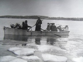 The actual boat is shown just off Brophy’s Point in a photo taken on March 17, 1946, the day before the accident.