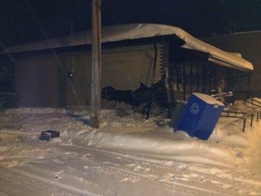 Thorsby RCMP say thieves smashed into the side of Thorsby Arms and Ammo and stole a dozen firearms on Dec. 13, 2013.
