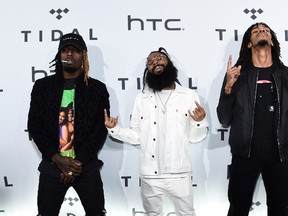 Meechy Darko, Zombie Juice and Erick Arc Elliott of Flatbush Zombies attend TIDAL X: 1020 at Barclays Center on October 20, 2015 in the Brooklyn borough of New York City. (Ilya S. Savenok/Getty Images/AFP)