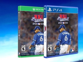 Blue Jays pitcher Marcus Stroman on Canadian cover of RBI Baseball 2016. (Twitter)