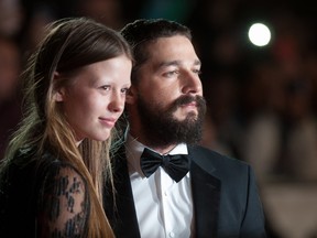 Shia LaBeouf and Mia Goth. (WENN.COM)