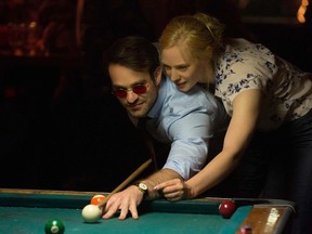 Charlie Cox and Deborah Ann Moll in a scene from Marvel's Daredevil. (Patrick Harbron/Netflix)