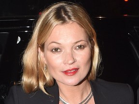 Kate Moss seen arriving at Sexy Fish restaurant in London before heading to chiltern firehouse to continue her night on October 5, 2015. (WENN.com)