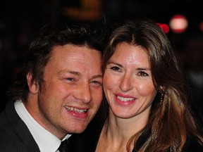 Jamie Oliver with his wife, Jools. (WENN.COM)