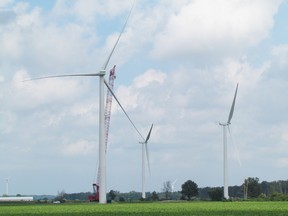 Construction of wind turbines in Lambton Shores and Warwick Township. (Postmedia Network files)
