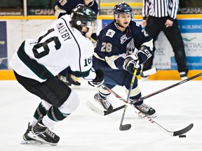 The Spruce Grove Saints and Sherwood Park Crusaders, shown here in their 2015 playoff series, are no strangers in the AJHL post season. (File)