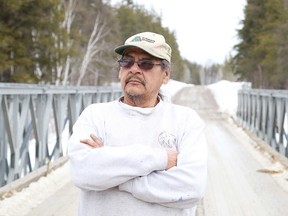 Clyde McNichol opposes logging, building and spraying in the Benny Forest. Gino Donato/Sudbury Star/Postmedia Network