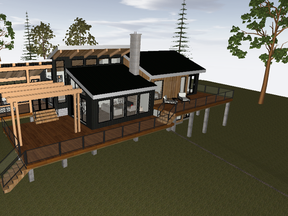 A virtual rendering of C&J’s new 4,000 sq. ft. luxury retreat.