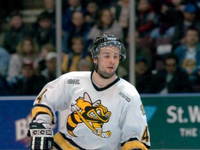 David Pszenyczny was a defenceman on the 2004 West Division championship Sarnia Sting. In the wake of the Sting clinching the franchise's second division title earlier this week, the 31-year-old Sterling Heights, Mich. native reflected on what led the team to the top 12 years ago. Metcalfe (Photography/Handout/Sarnia Observer/Postmedia Network)