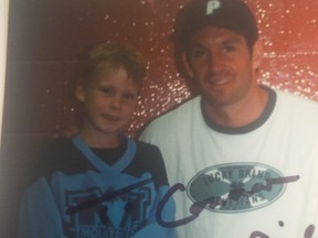 A six-year-old Connor Brown with Brendan Shanahan (Twitter/Brian Shanahan)