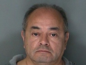 Cesar Gonzales-Mugaburu is pictured in this undated booking photo provided by the Suffolk County District Attorney's Office. (Suffolk County District Attorney's Office/Handout via Reuters)