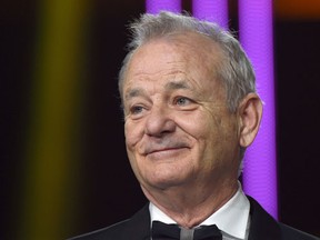 US actor Bill Murray speaks during the 15th edition of the Marrakesh international film festival  in Marrakesh on December 4 , 2015. (AFP PHOTO/FADEL SENNA)