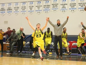 The NAIT Ooks men's basketball team won CCAA nationals Saturday in Fort McMurray. (Robert Murray)