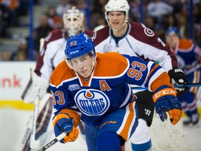 Ryan Nugent-Hopkins has three goals in four games since returning from injury, but a number of the Oilers' top-end players have been stuggling over the past few games. (Topher Seguin)