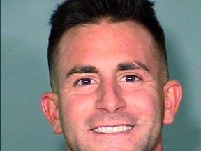 This undated Clark County Detention Center booking photo released by Las Vegas Metropolitan Police Department, shows Phillip Frank Panzica of Houston. Panzica was fatally shot in Houston on Saturday. (Las Vegas Metropolitan Police Department via AP)