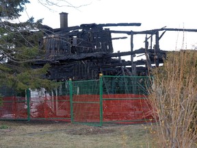 Little remains of a Fingal Line residence - dating back to the 1850's - that was destroyed in a blaze early Sunday morning.