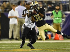 New Orleans Saints cornerback Damian Swann was arrested early Friday morning on reckless driving and speeding charges. (Tommy Gilligan/USA TODAY Sports)