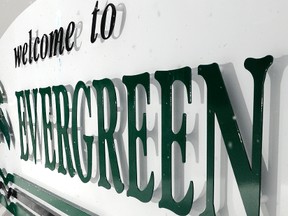 Evergreen Park sign