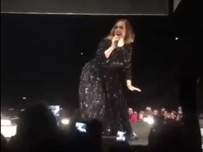 Adele shows off her twerking skills at a recent concert in London, England. (YouTube)