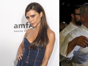 A split photo of Victoria Beckham and Wolfgang Puck. (WENN.com & REUTERS)