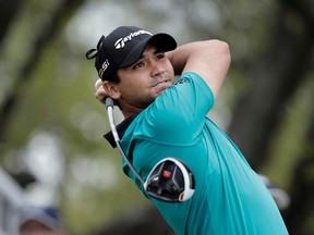 Jason Day watches his tee shot on the first hole during round-robin play against Graeme McDowell at the Dell Match Play Championship at Austin County Club, Wednesday, March 23, 2016, in Austin, Texas. (AP Photo/Eric Gay)