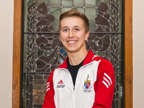 Adolina Gawne of the fencing team was named the top female athlete at the Royal Military College varsity awards ceremony Wednesday night. (Photo courtesy of Royal Military College of Canada)