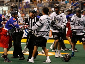 Despite thei problems drawing fans to games, the Rush did win a championship while based in Edmonton, defeating the Toronto Rock to take the 2015 title before announcing weeks later that the team would be moving to saskatoon. (File)