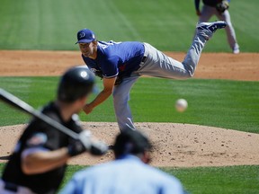 Dodgers lefty Clayton Kershaw, here facing the White Sox last weekend, should once again be the first pitcher off the draft board. (Jae C. Hong, AP)