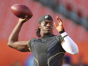 Quarterback Robert Griffin III signed a contract with the Cleveland Browns on Thursday after he was released earlier this month by the Washington Redskins. (Ron Schwane/AP Photo/Files)