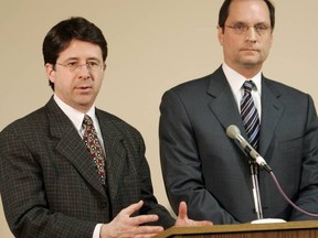 Dean Strang (left) and Jerry Buting, Strang will speak in Sudbury next month, - Netflix photo
