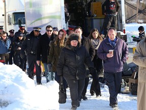 The filming of the miniseries Cardinal on Bloor Street in Sudbury earlier this month. John Lappa/The Sudbury Star/Postmedia Network
