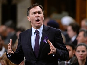 Finance Minister Bill Morneau speaks during question period at Parliament Hill in Ottawa on March 24, 2016. (THE CANADIAN PRESS/Adrian Wyld)