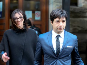 Jian Ghomeshi leaves Old City Hall after he was found not guilty on all charges on Thursday March 24, 2016. (Veronica Henri/Toronto Sun)