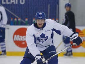 Toronto Maple Leafs Brad Boyes at practice at the MCC March 18, 2016. (Jack Boland/Toronto Sun)