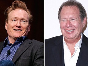 Conan O'Brien, left, and Garry Shandling. (AP and WENN.COM Files)