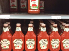 French's and Heinz ketchup share a shelf. (Veronica Henri/Toronto Sun/Postmedia Network)