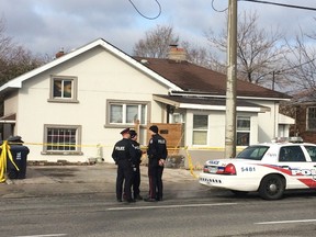 A man died at a home in East York early Saturday but Toronto Police are still trying to determine whether he was murdered or killed accidentally. CHRIS DOUCETTE/TORONTO SUN