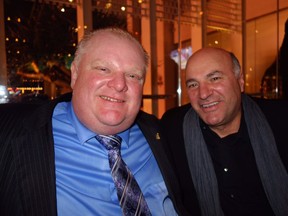 TV star Kevin O'Leary says he's never seen anybody cause a bigger frenzy on the streets in Hollywood than the late Rob Ford. (submitted)