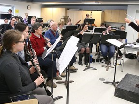 In this file photo, Sally Lesk directs the Laurentian Concert Band during rehearsal in Sudbury.