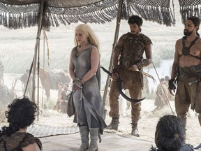 An image of Emilia Clarke as Daenerys Targaryen in the upcoming season of HBO's Game of Thrones. (WENN.COM)