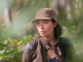 Christian Serratos as Rosita Espinosa is seen in Episode 15 of the Walking Dead. (Photo by Gene Page/AMC)