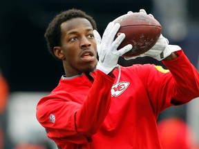 Kansas City Chiefs free safety Husain Abdullah warms up before the game against the New England Patriots in the AFC Divisional round playoff game at Gillette Stadium. (Stew Milne/USA TODAY Sports)