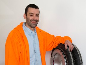 William Liddiard has designed an omni-directional wheel. Derek Ruttan/London Free Press/Postmedia Network